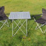 Campervan table and chairs