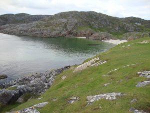 Wild camp beside the amazing beaches in Sutherland
