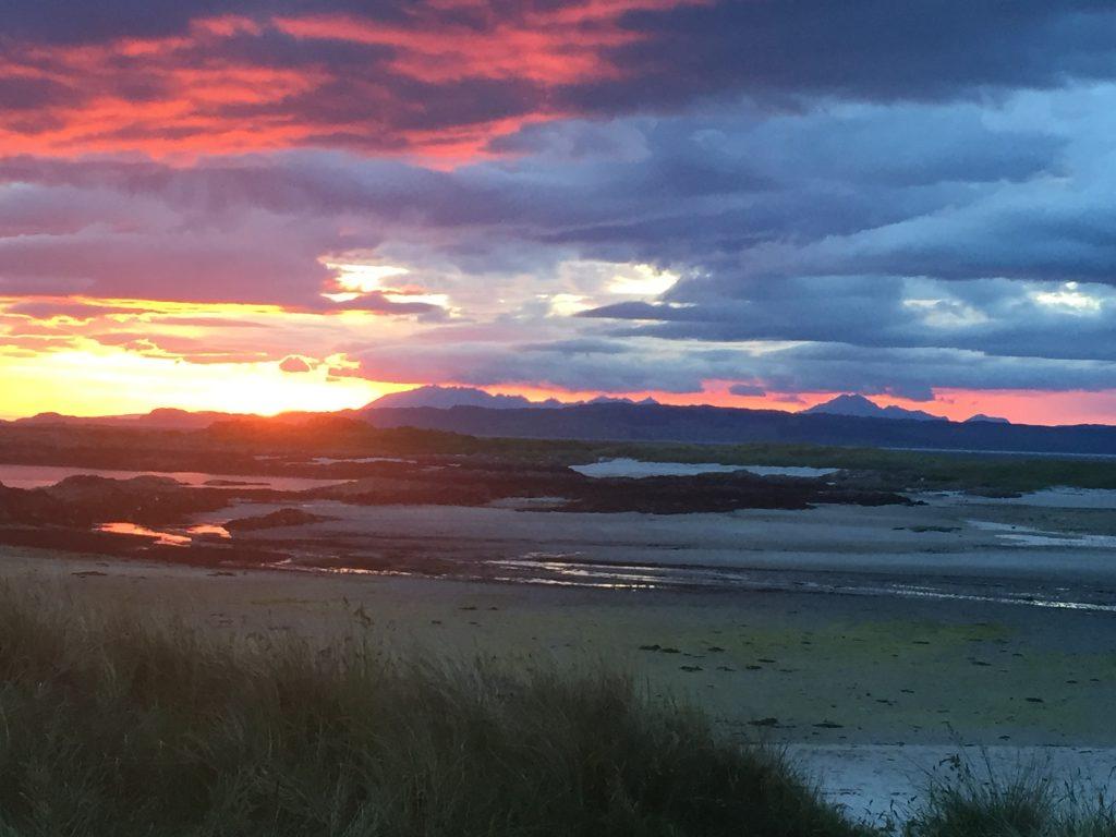 Arisaig beach sunset