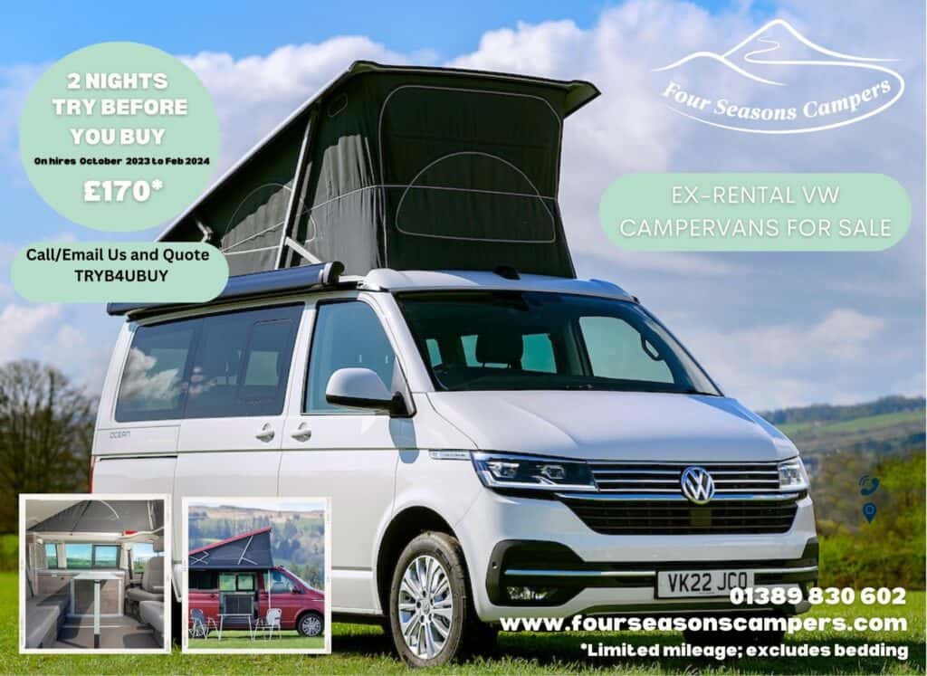 VW California Ocean T6.1 Campervans for Sale Scotland
