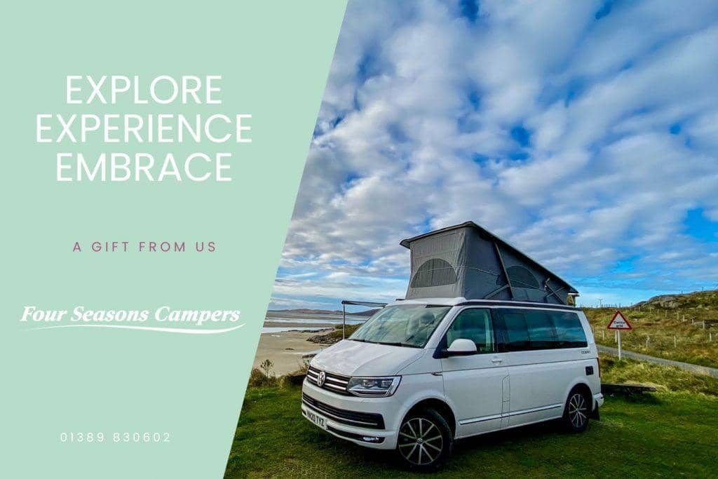 Gift voucher for Four Seasons Campers Campervan hire
