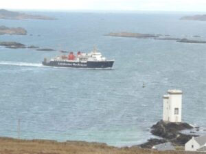 Ferry Islay campervan road trip Scotland with Four Seasons Campers campervan hire