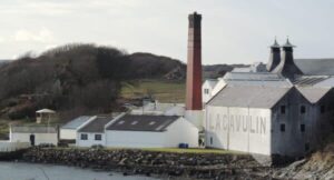 Lagavulin Distillery Islay campervan road trip Scotland with Four Seasons Campers campervan hire
