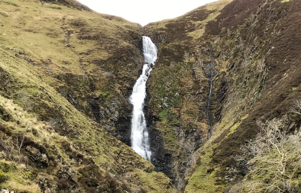 Grey Mare's waterfall by Moffat Scotland