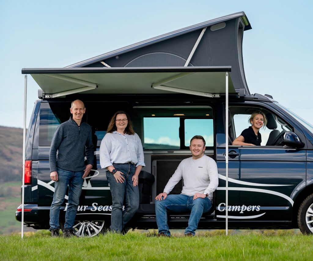 Friendly staff at Four Seasons Campers campervan rental scotland