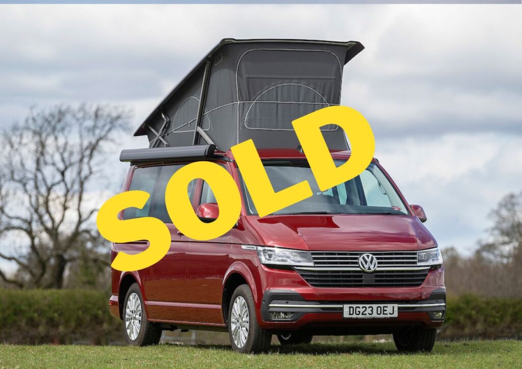 red calfiornia ocean campervan sold Four Seasons Campers