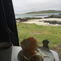 Barra Informal Camping on Four Seasons Campers campervan road trip Scotland